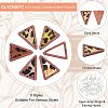 12Pcs 6 Style Eco-Friendly Cowhide Leather Pendants FIND-OC0001-92-4