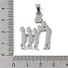 Non-Tarnish Mother's Day 304 Stainless Steel Pendants STAS-U002-03P-3