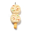 Opaque Resin Imitation Food Pendants CRES-D019-02E-1