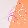 DIY 10 Style ABS & Acrylic Beads Jewelry Making Finding Kit DIY-N0012-06-4