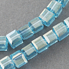 Electroplate Glass Beads Strands EGLA-R030-8x8mm-27-1