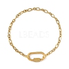 304 Stainless Steel Mother-Son Chain/Figaro Chain Bracelets for Women BJEW-JB14263-3