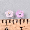 Frosted Transparent Acrylic Beads OACR-N137-72D-4