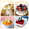 CRASPIRE 4Pcs 4 Styles Acrylic Cake Toppers AJEW-CP0001-45-7