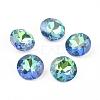 Pointed Back & Back Plated Glass Rhinestone Cabochons RGLA-J012-10mm-001SP-1