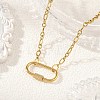 304 Stainless Steel Mother-Son Chain/Figaro Chain Necklaces for Women NJEW-JN06451-1