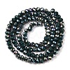 Electroplate Glass Beads Strands EGLA-A044-P3mm-B12-3