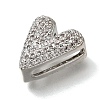 Brass Micro Pave Clear Cubic Zirconia Beads CU-CBAEEA8-16P-2
