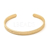 Boy Girl Stainless Steel Open Cuff Bangles for Women BJEW-G708-01C-G-2