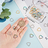 36Pcs 3 Colors 304 Stainless Steel Linking Rings STAS-BBC0001-93-3