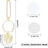 4 Sets 2 Colors Alloy Pendant Decoration Cabochon Settings FIND-CA0004-32-2