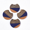 Two Tone Resin & Walnut Wood Pendants RESI-Q210-011A-B02-1