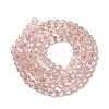 Electroplate Transparent Glass Beads Strands LS-EGLA-A035-T6mm-L20-2