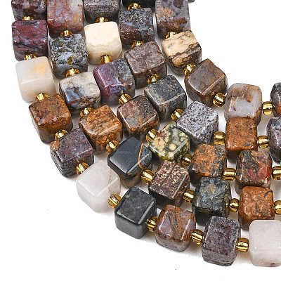 Natural Pietersite Beads Strands G-F832-A10-01-1