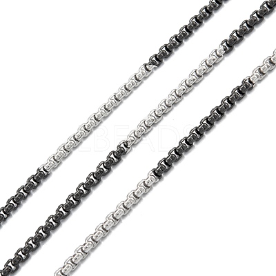 Ion Plating(IP) 304 Stainless Steel Box Chains STAS-B001-27A-B-1