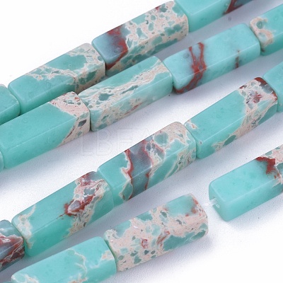 Synthetic Imperial Jasper Beads Strands G-E508-02G-1