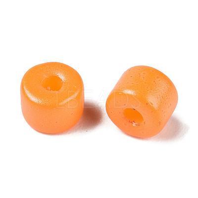 Opaque Baking Paint Glass Seed Beads SEED-T008-02F-1