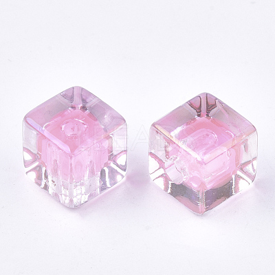 Transparent Acrylic Beads TACR-S148-08A-1