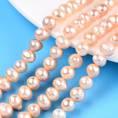 Natural Cultured Freshwater Pearl Beads Strands PEAR-N013-06U-1