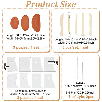 Clay Tools Kits DIY-FG0005-67B-1