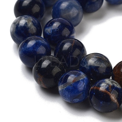 Natural South Africa Sodalite Beads Strands G-S259-35-6mm-1