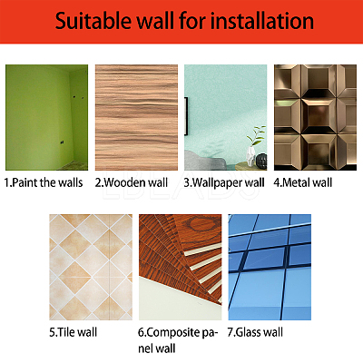 Acrylic Mirror Wall Stickers Decal DIY-CN0001-13B-S-1