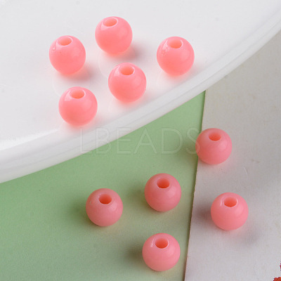 Opaque Acrylic Beads X-MACR-S370-C6mm-A04-1