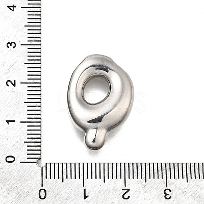 304 Stainless Steel Pendants STAS-S166-02P-17-1