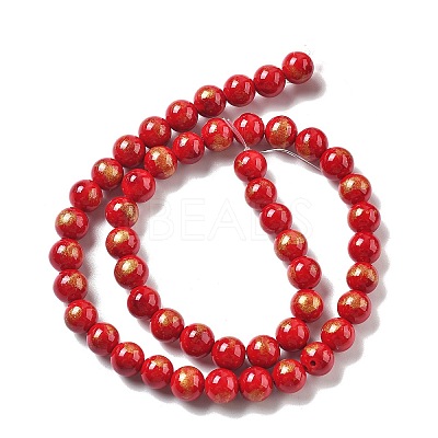 Natural Mashan Jade Beads Strands G-A255-A01-01A-1