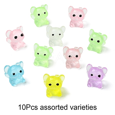 10Pcs Luminous Resin Display Decorations RESI-YW0004-11A-1