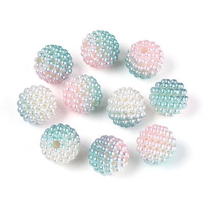 Imitation Pearl Acrylic Beads OACR-T004-15mm-03-1
