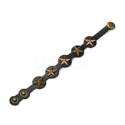 PU Leather Cord Bracelets BJEW-I294-02B-1