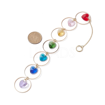 Faceted Glass Suncatchers HJEW-JM01649-01-1