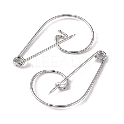 Iron Brooch Findings IFIN-K028-01P-1