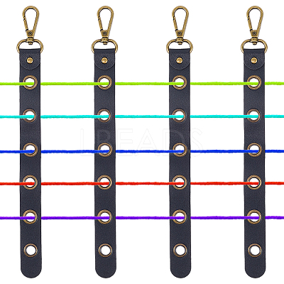 4Pcs Alloy Leather Threader AJEW-CL0005-55B-1