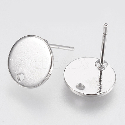 Brass Stud Earring Findings KK-T029-118P-1