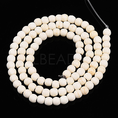 Synthetic Magnesite Beads Strands TURQ-S192-4mm-1-1