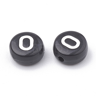 Opaque Acrylic Beads X-SACR-N002-02O-1