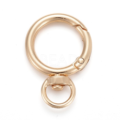 Alloy Swivel Clasps X-KEYC-H109-01G-1