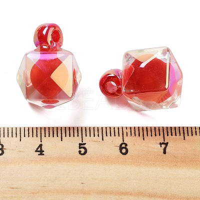UV Plating Opaque Acrylic Pendants OACR-S142-03A-1