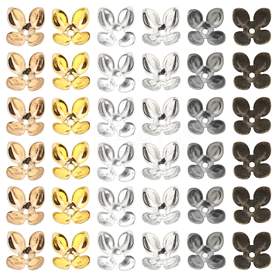 120Pcs 6 Colors Iron Bead Cap IFIN-SC0001-57-1
