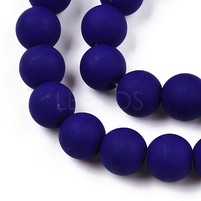Opaque Glass Beads Strands LS-GLAA-T032-P8mm-MD03-1