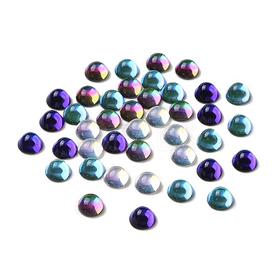 Transparent K9 Glass Cabochons GGLA-L029-03B-M01-1