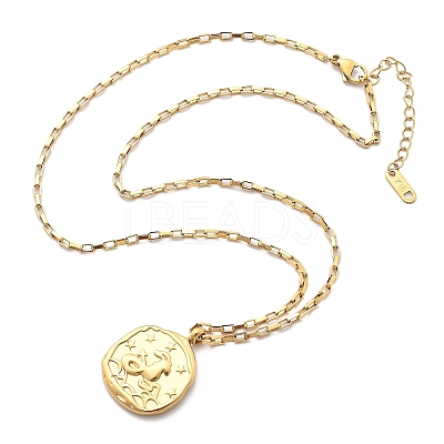 304 Stainless Steel Constellation Pendant Necklaces LS-NJEW-K392-01G-10-1