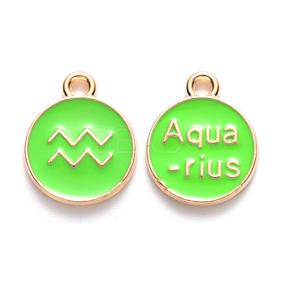 Alloy Enamel Pendants X-ENAM-S124-01A-06J-1