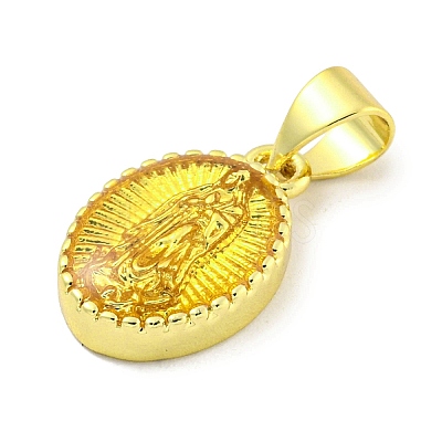 Rack Plating Brass Enamel Pendants KK-B091-15F-1