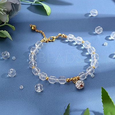 1 Strand Synthetic Quartz Beads Strands G-OC0002-94-1