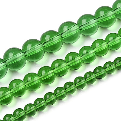 Transparent Glass Beads Strands GLAA-T032-T6mm-07-1