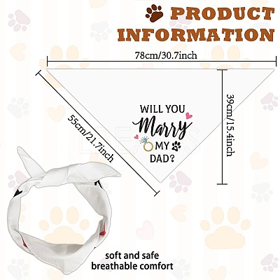 Cotton Dog's Kerchief AJEW-WH0503-006-1