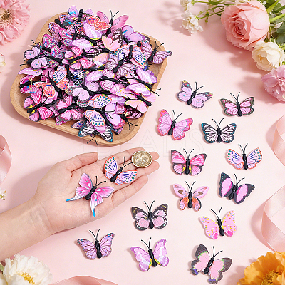 100Pcs PVC Brooches JEWB-UN0001-12B-1